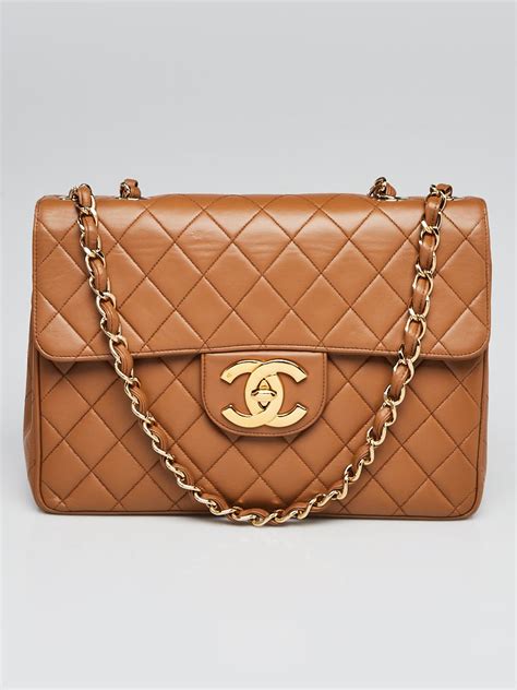 chanel flap bag tan|Chanel flap bag jumbo.